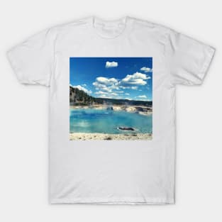 Aqua Blue Water Geyser T-Shirt